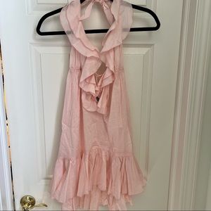 Island Company Swim Coverup Pink Ruffles Size medium